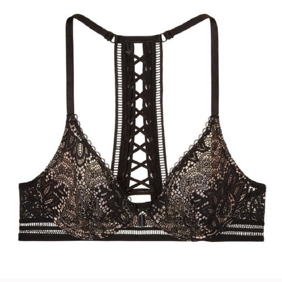 Victoria's Secret Other - Victoria’s Secret Lace Up Ladder Back Bralette